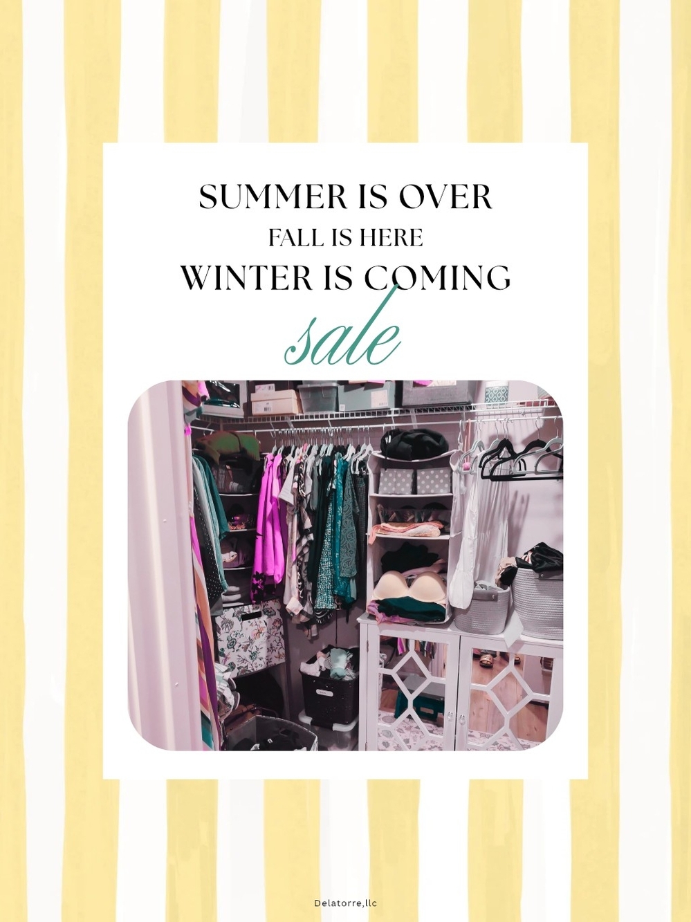 Closet Clear out -Summer Fall Winter Clothes Coming Soon!